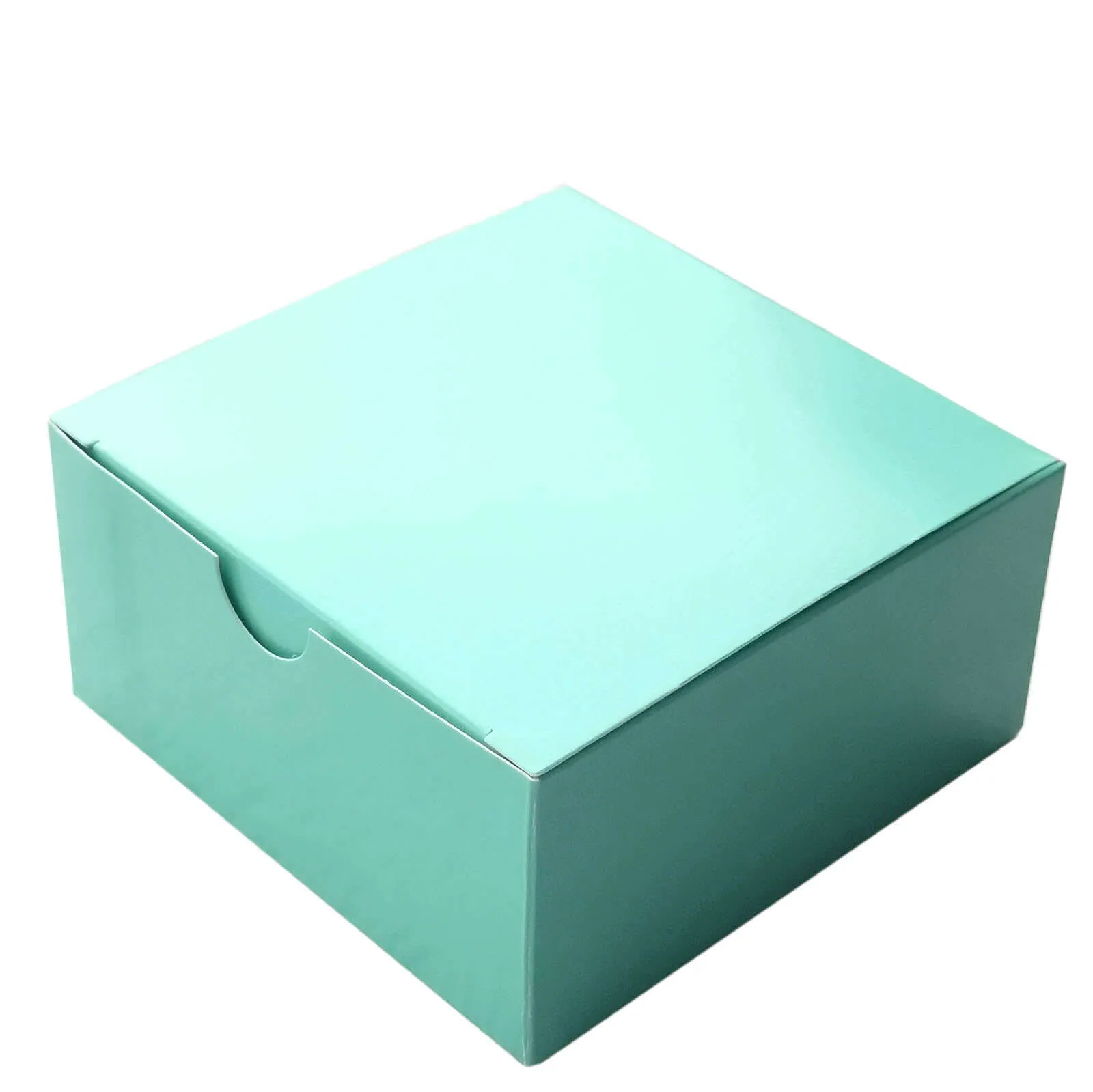 100 Pack 4"x4"x2" Turquoise Cake Cupcake Party Favor Gift Boxes, DIY