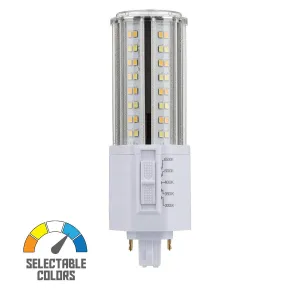 2 pin PL LED Bulb, 22W, 2860lm, 3000K to 6500K, Universal, 42W CFL Equal, G24d Base, Ballast Bypass