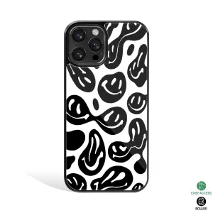 Acid Smiles BW Phone Cover | Glass Case