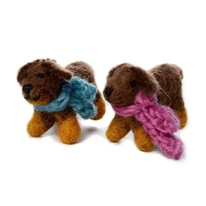 Amica Felt Mini Sausage Dog Toy 5 cm