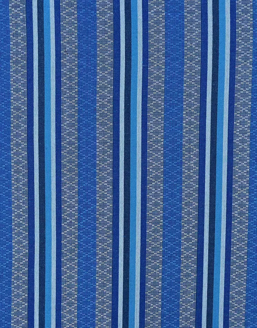 Aqua Blue Mexican Stripe Fabric