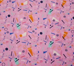 Ayumi BTY Ana Sanfelippo P&B Textiles Geometric Bubble Gum Pink