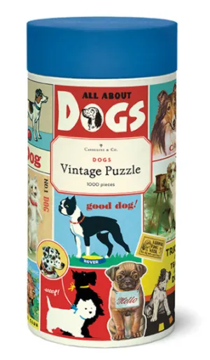 Cavallini Papers - Dogs 1000 Piece Vintage Puzzle