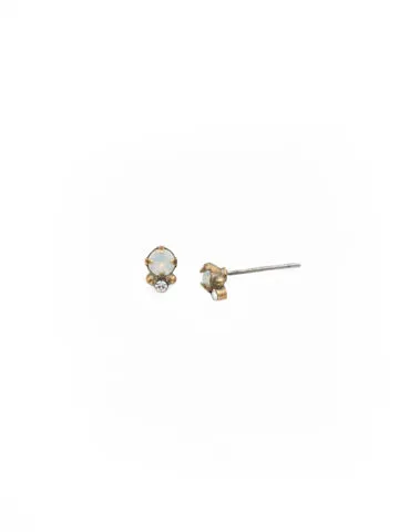 Cluster Post Earring-Pearl Luster