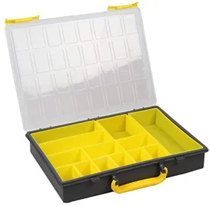 Compartment Storage Box Yellow - 60mm x 340mm x 250mm