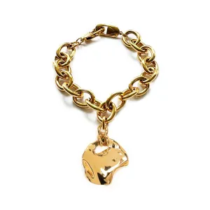 Desert Melted Coin Bracelet - 18kt Gold-Plated