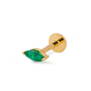 Emerald Marquise Stud (Single)