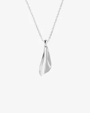 Gardenia single necklace silver