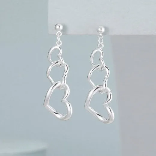 Heart Chain Earrings