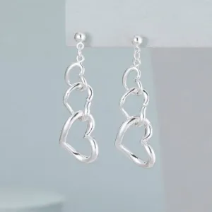 Heart Chain Earrings