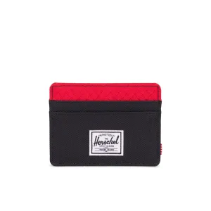 Herschel Charlie Wallet - Black/Scarlet