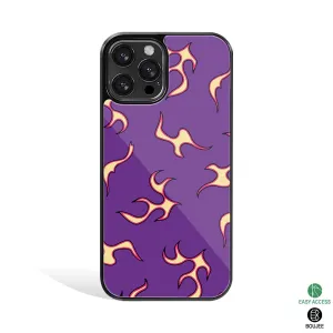 Lil Flames Purple Phone Cover | Glass Case