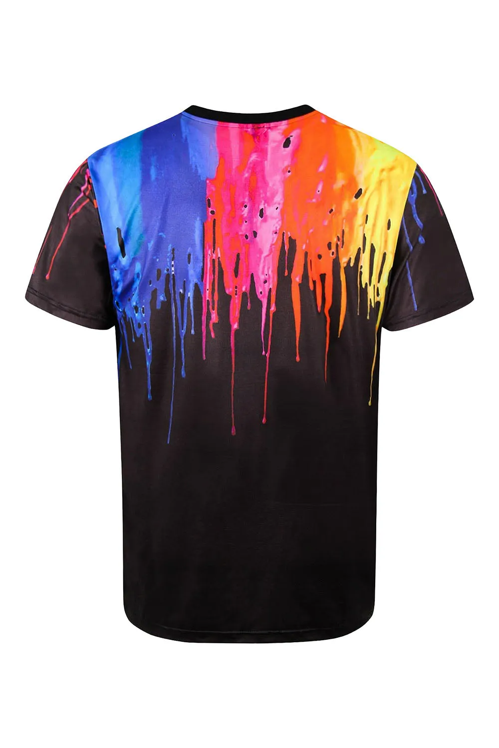 Men's Abstract Paint Drip Graphic T-Shirt