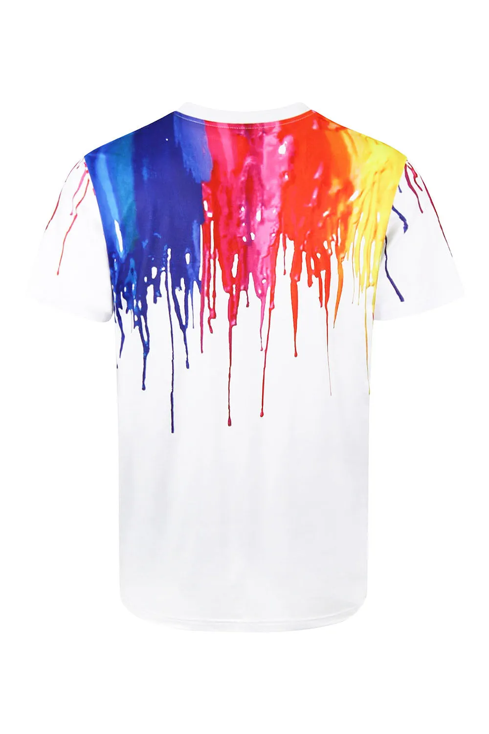 Men's Abstract Paint Drip Graphic T-Shirt