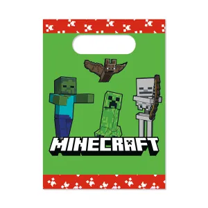 Minecraft Paper Party Bags 4pk