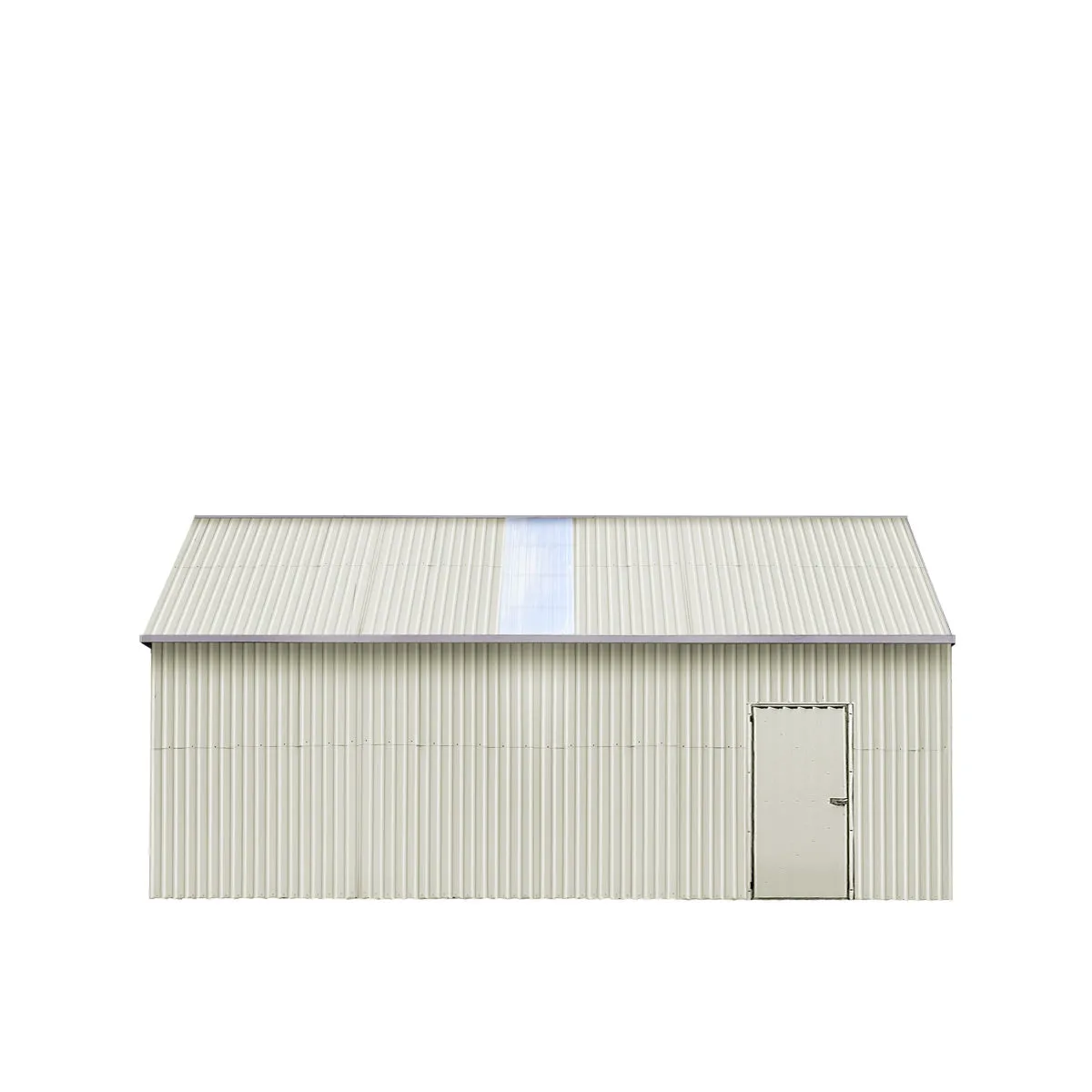 TMG Industrial 25’ x 33’ Double Garage Metal Barn Shed with Side Entry Door, 825 Sq-Ft Floor Space, 9’8” Eave Height, 27 GA Metal, Skylights, 4/12 Roof Pitch, TMG-MS2533