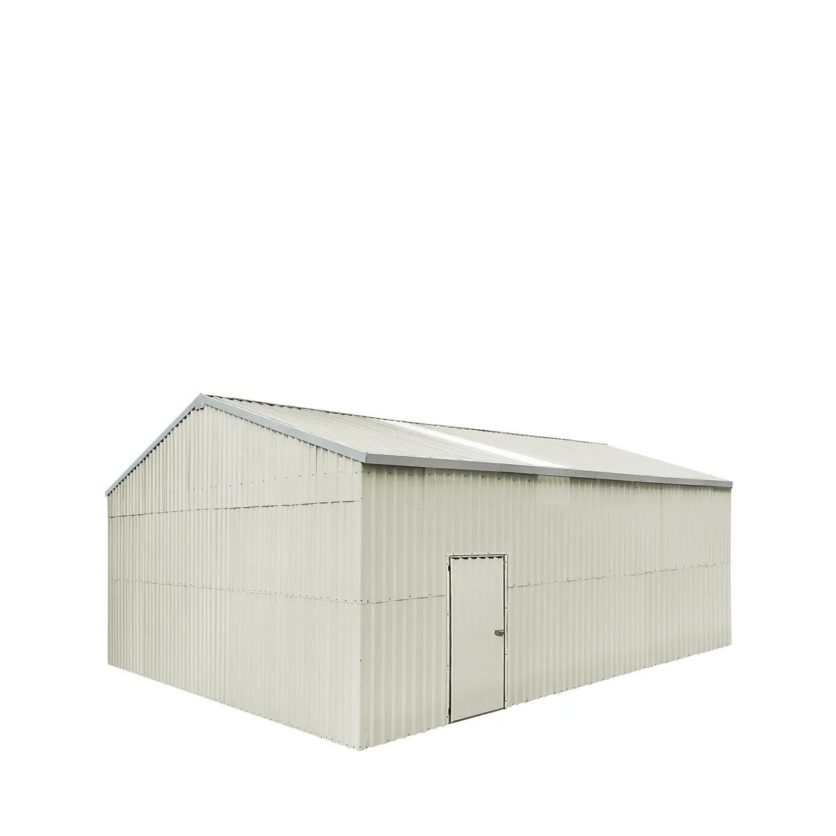 TMG Industrial 25’ x 33’ Double Garage Metal Barn Shed with Side Entry Door, 825 Sq-Ft Floor Space, 9’8” Eave Height, 27 GA Metal, Skylights, 4/12 Roof Pitch, TMG-MS2533